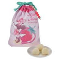 Minnie Chocolate Strawberry Drawstring Bag with Random Strawberry Candy Charm GLOSSY FRUITS