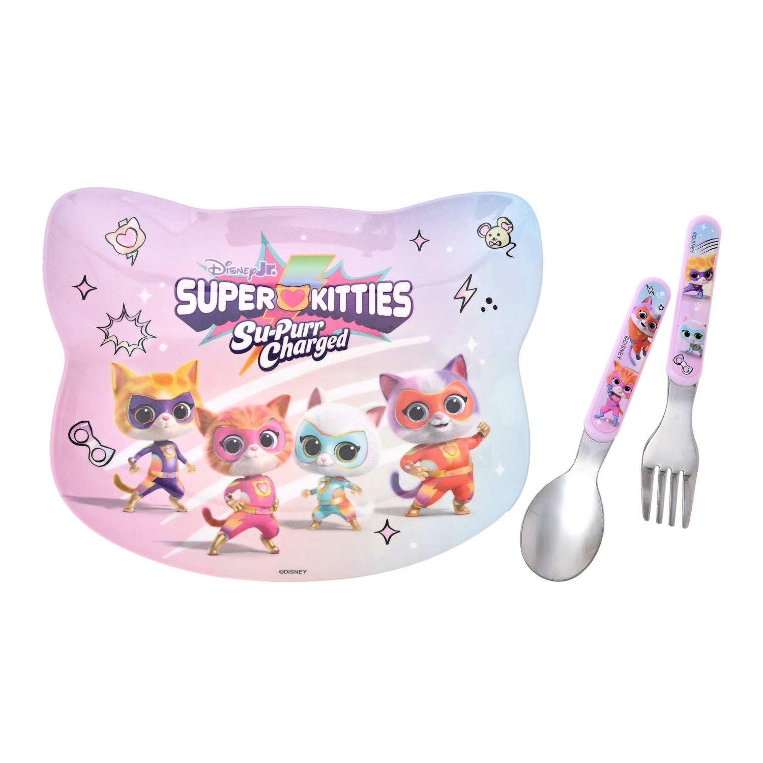 [For Kids] Super Kitty Plate Set Gradient SUPER KITTIES