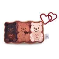 Winnie the Pooh stuffed toy key chain/key chain 3-chain CHOCOLATE STYLE