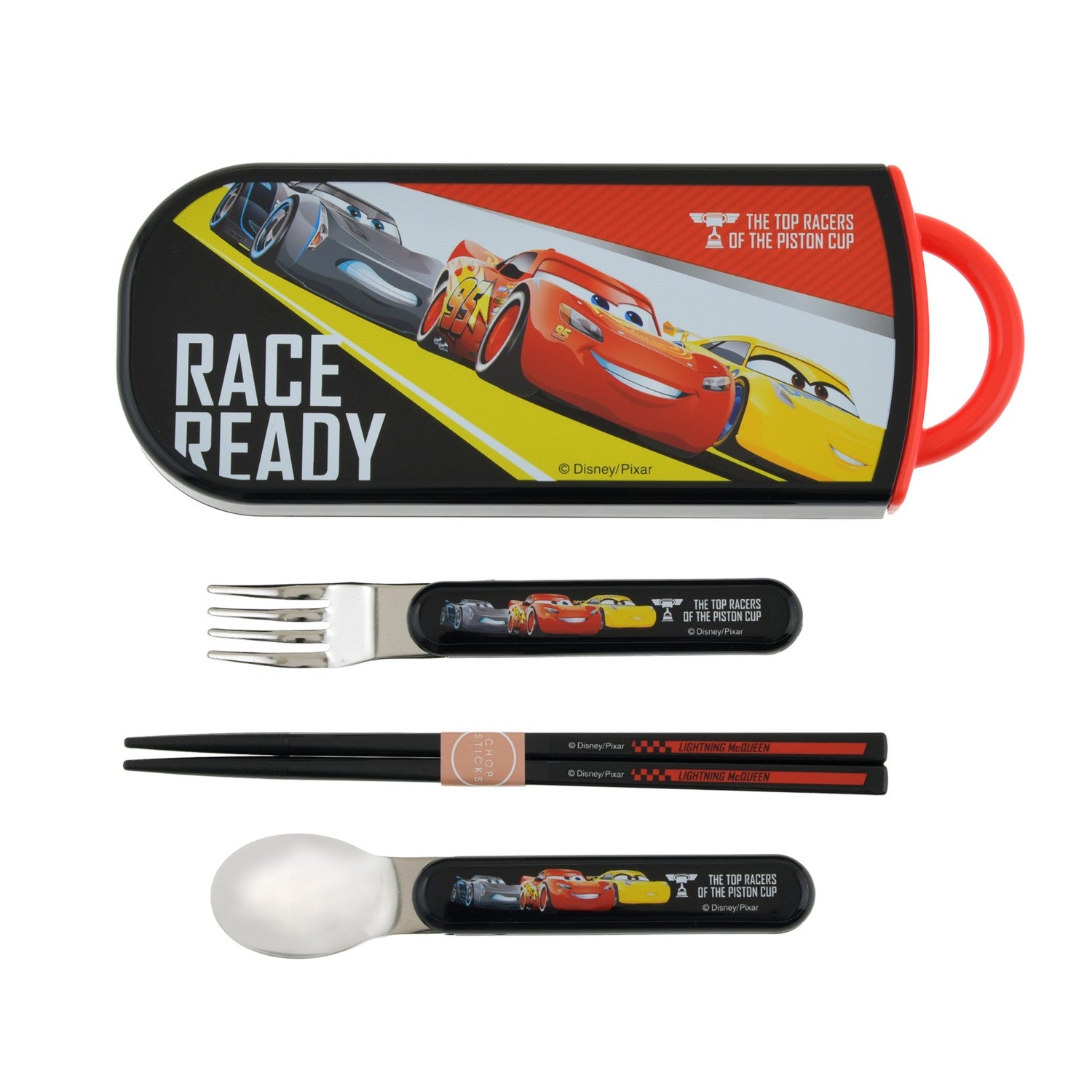 [For Kids] Lightning McQueen, Cruz Ramirez, Jackson Storm Chopstick Set Trio