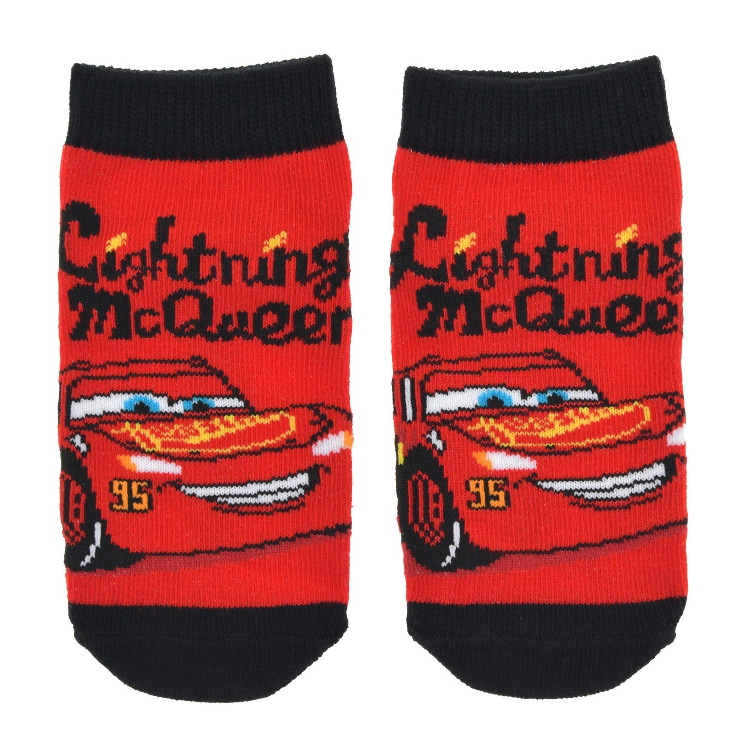 [For Kids] Lightning McQueen Socks Ankle Name Logo 13-18