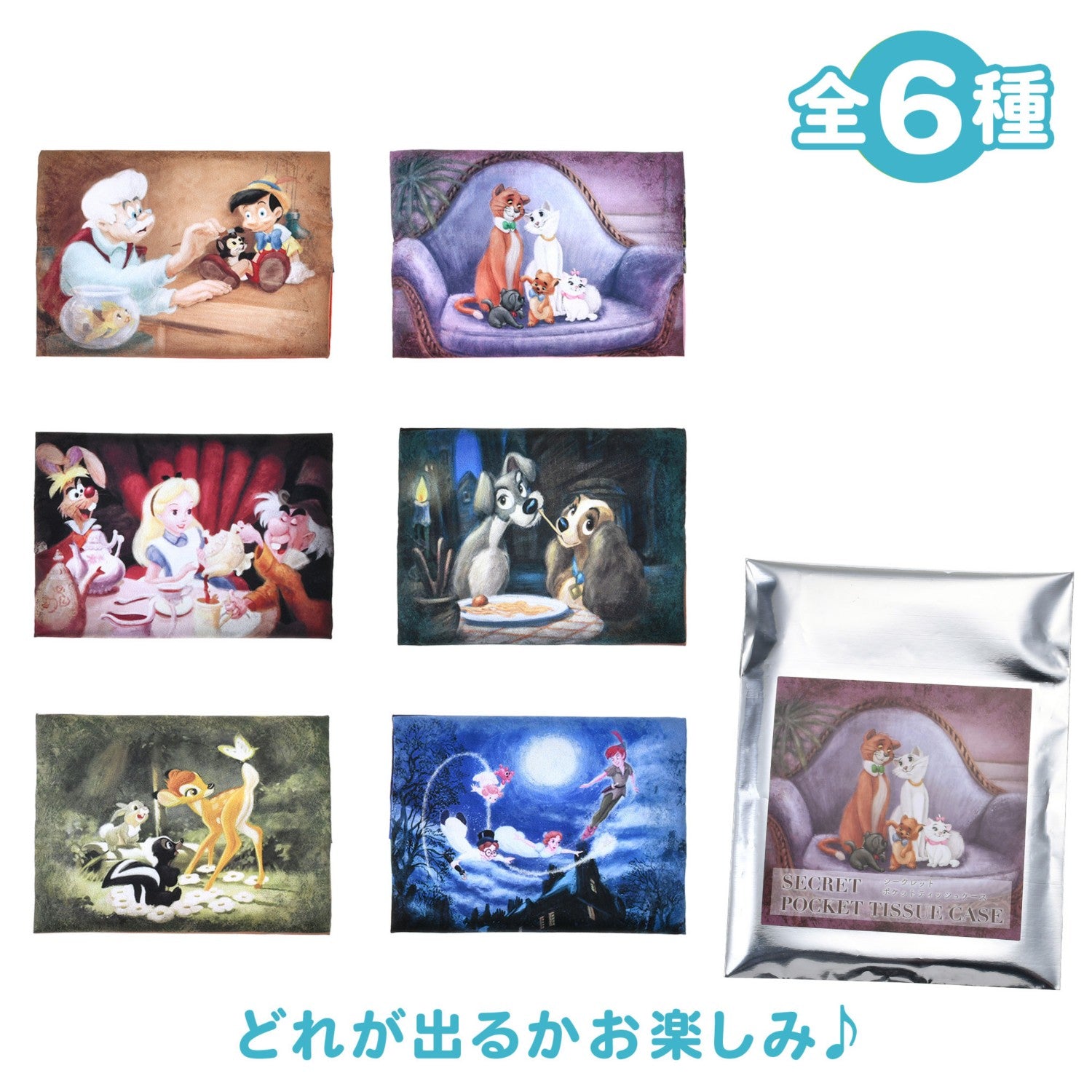 Disney Character Secret Pocket Tissue Case Moment