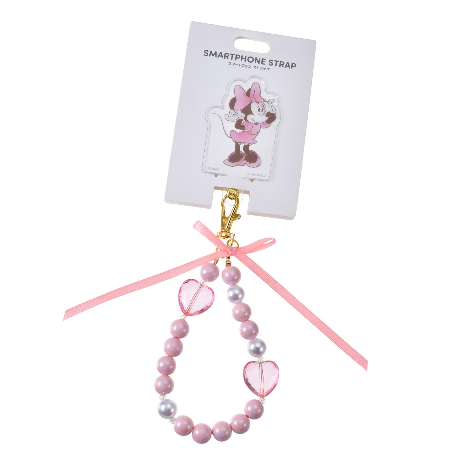 Minnie Strap for Smartphone Gorogoro Beads Empty-handed Goods