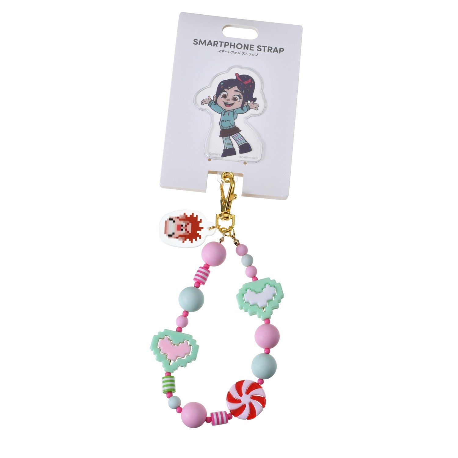 Vanellope & Ralph Strap for Smartphone Gorogoro Beads Empty-handed Goods