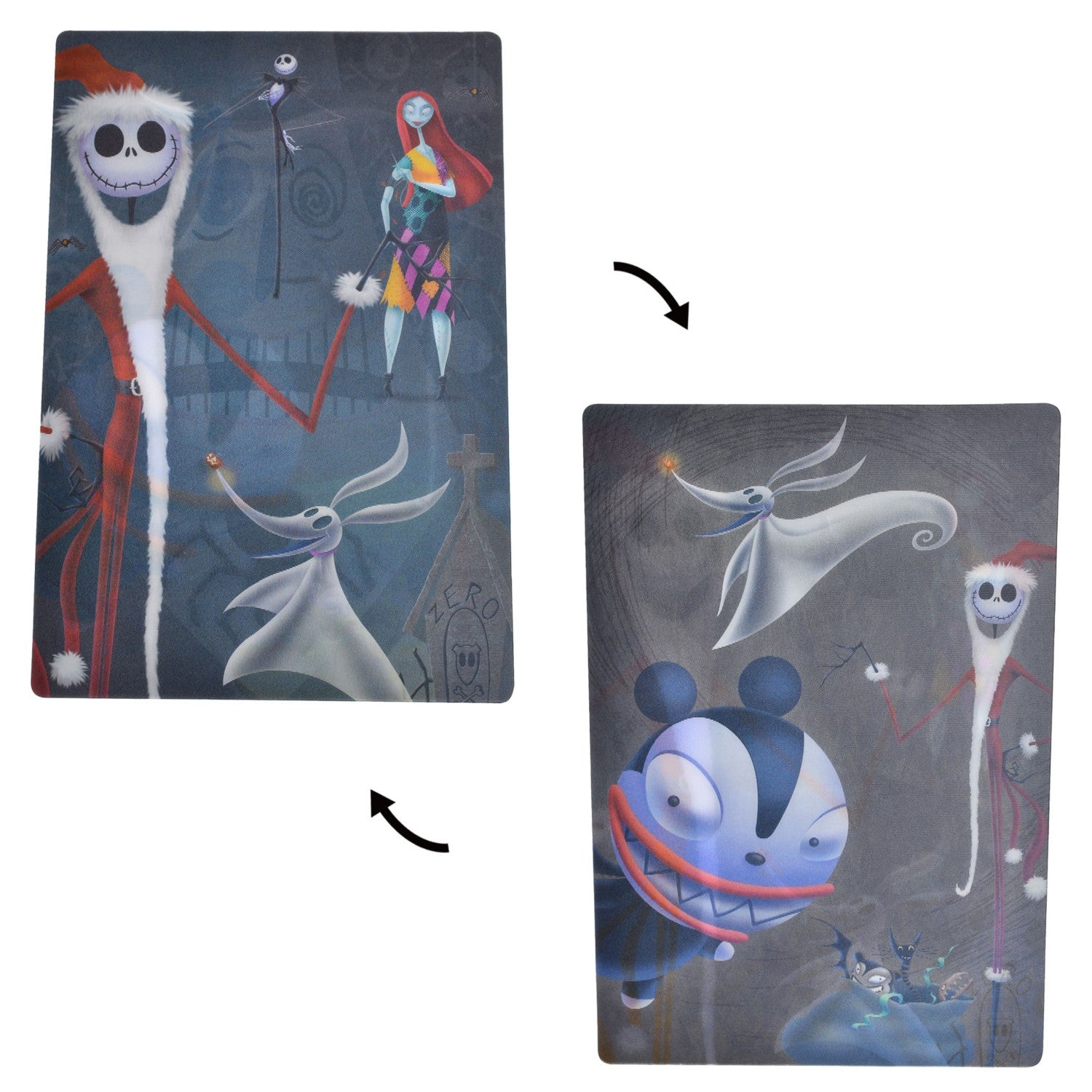 Tim Burton The Nightmare Before Christmas Postcard Sandy Claus Lenticular