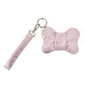 Minnie pouch flat with carabiner and hand strap soft metallic embossed