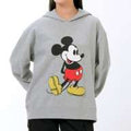 Mickey Long Sleeve Parka Standing Pose Gray from Japan, officially licensed Disney product