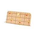 [Q-Pot] Pooh/Round Zipper Wallet Honey Biscuit