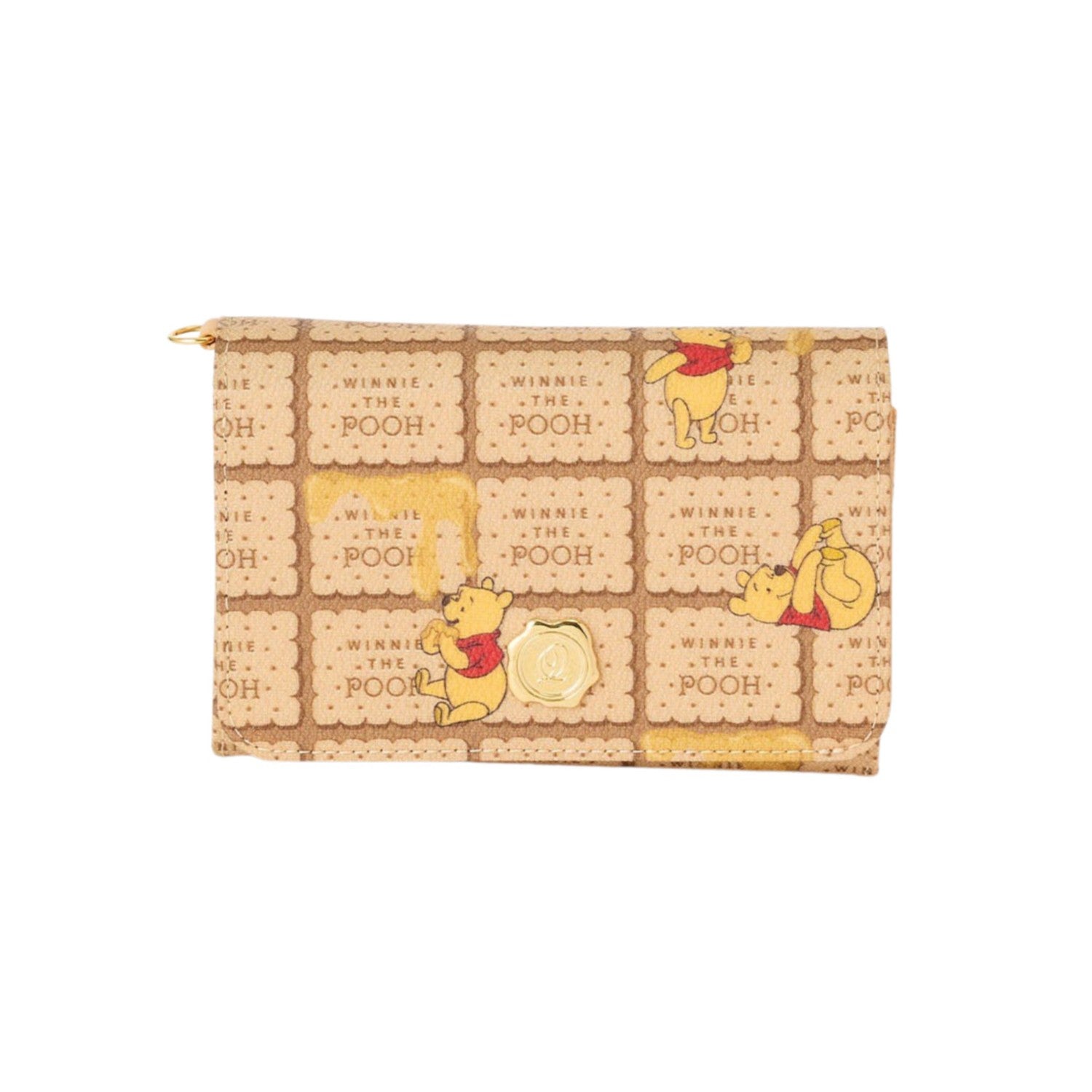 [Q-Pot] Pooh/Short Wallet Honey Biscuit