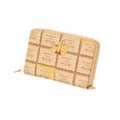 [Q-Pot] Pooh/Compact Round Zipper Wallet Honey Biscuit