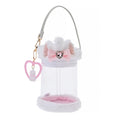 Marie Fashionable Cat Pouch, Clear, Cylindrical, with Charm, Sparkly, Lovely, Throbbing