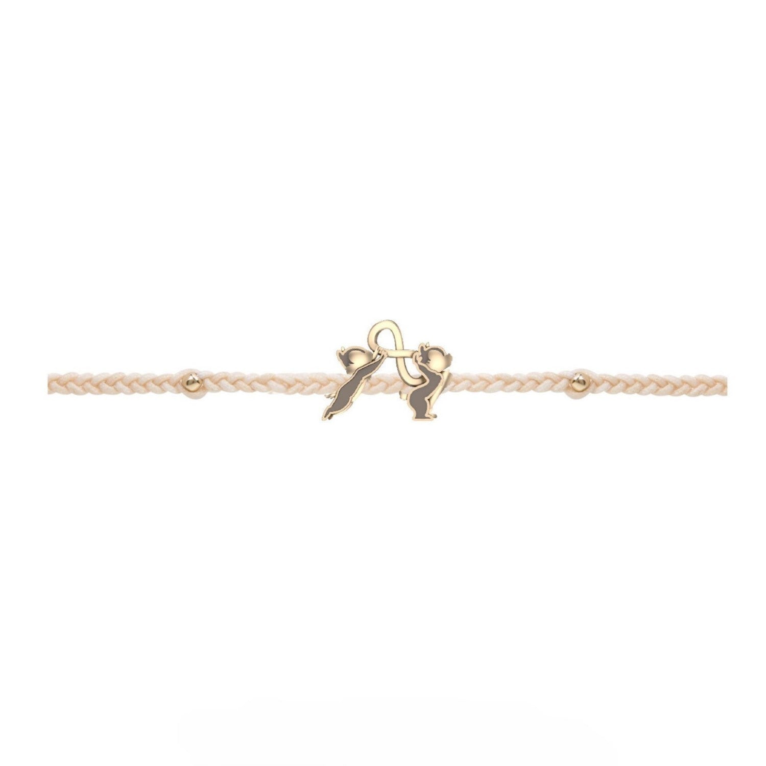 [RAVIPA] Chip & Dale Bracelet Eternity Mark Gold Color Chip ‘n’ Dale