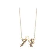 [RAVIPA] Chip & Dale Necklace Eternity Mark Gold Color Chip ‘n’ Dale