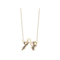 [RAVIPA] Chip & Dale Necklace Eternity Mark Gold Color Chip ‘n’ Dale