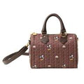 [Q-Pot] Mickey & Minnie/Mini Boston Bag Chocolate