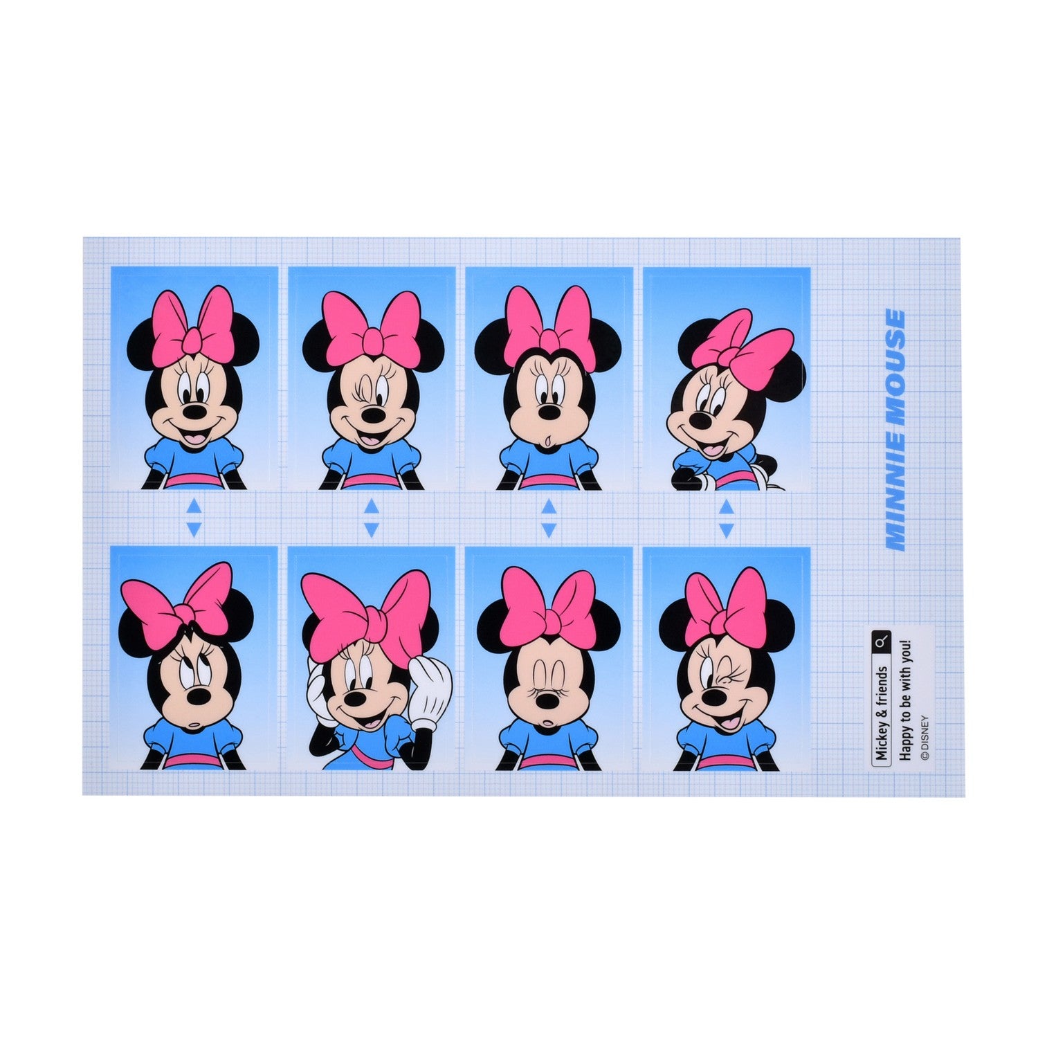 [Restock] Minnie Seals/Stickers ID Photo Style Sticker Collection