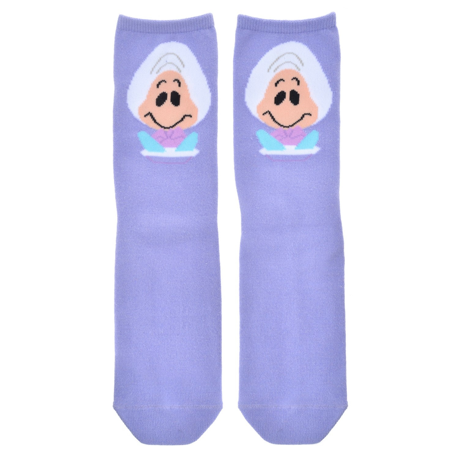 [Restock] Young Oyster Socks Face Alice in Wonderland Purple 23-25