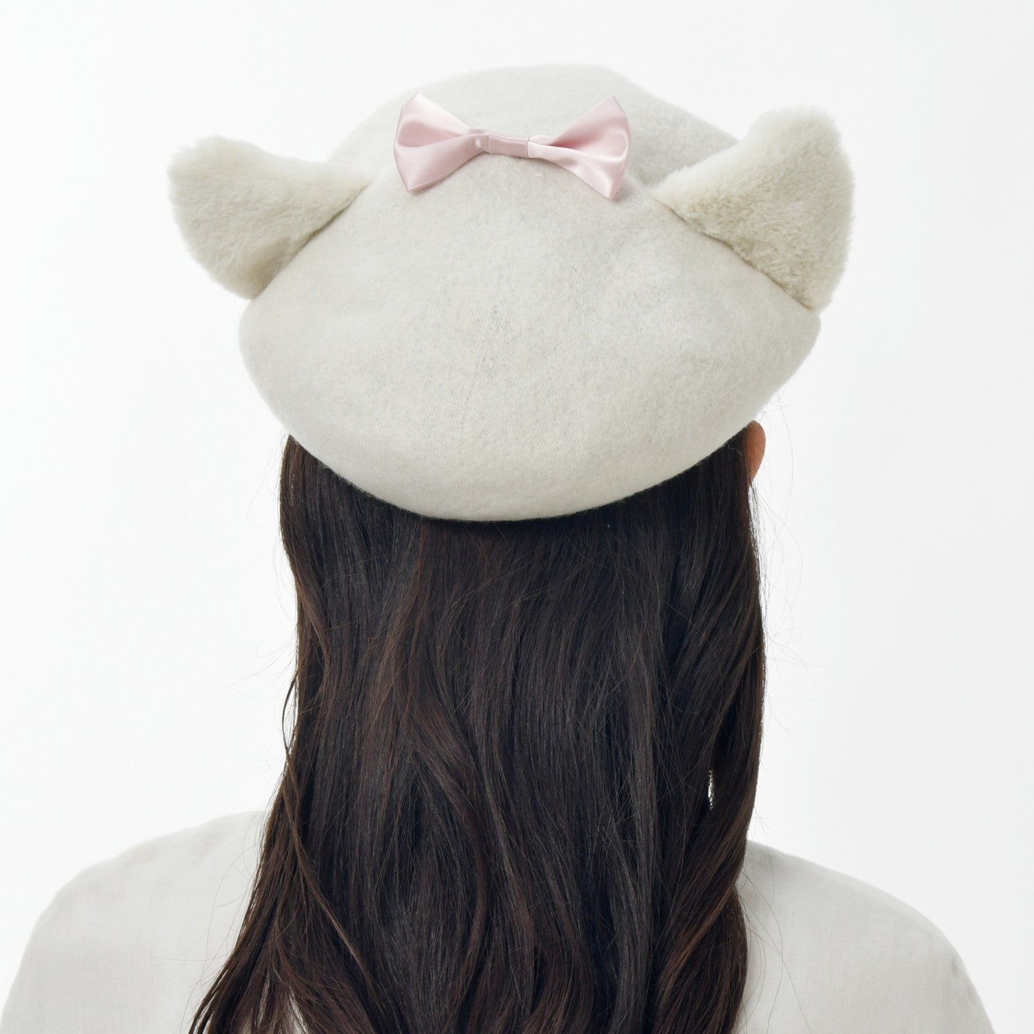[Restock] Marie Fashionable Cat Hat/Beret COSTUME GOODS White 57