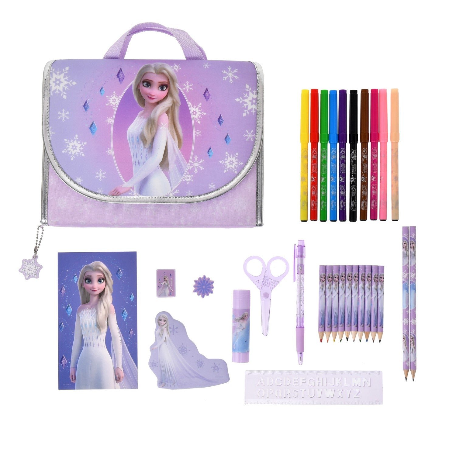 [Restock] [For Kids] Elsa Stationery Set Flap Bag Type Queen