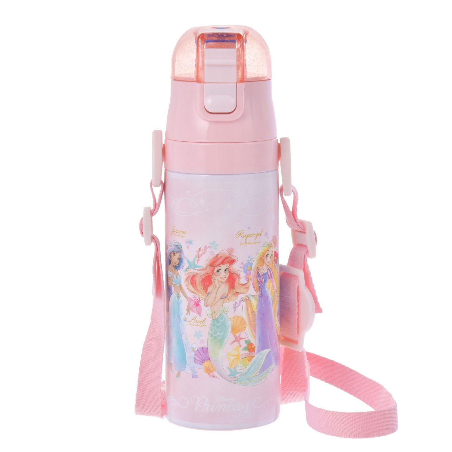 [Restock] [For Kids] Disney Princess Water Bottle/Water Bottle Stainless Steel with Strap Motif