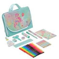 [For Kids] Ariel & Flounder Stationery Set Flap Bag Type Flower Garden