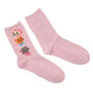 [Restock] Marie, Berlioz, Toulouse Fashionable Cat Socks Triple Face Pink 23-25