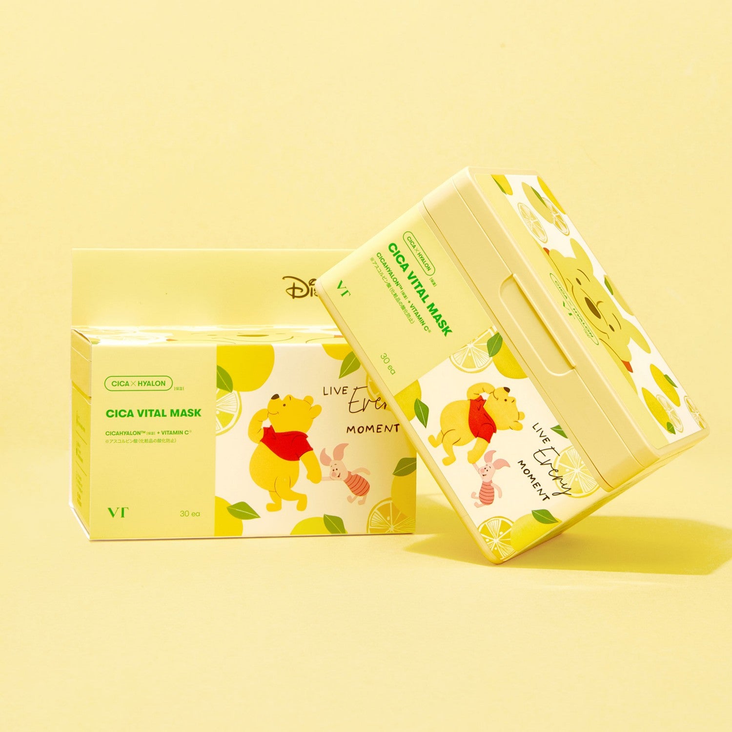 [Restock] [VT COSMETICS] Winnie the Pooh & Piglet Face Mask Deer Vital Mask 30 Pieces Skin Care