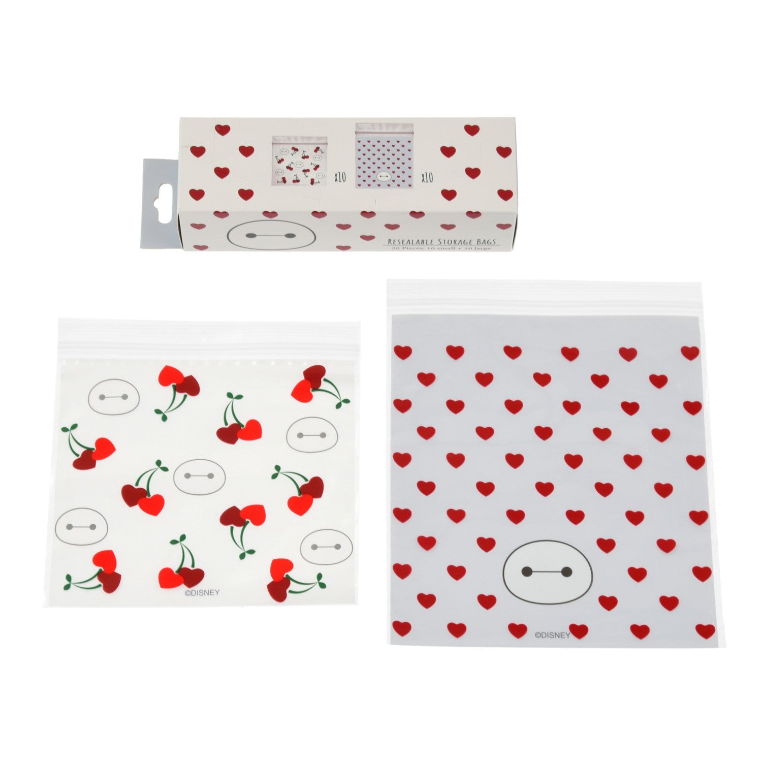 [Restock] Baymax Zipper Bag Heart Cherry