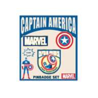 MARVEL POP ICON Pin Badge Set (Captain America)