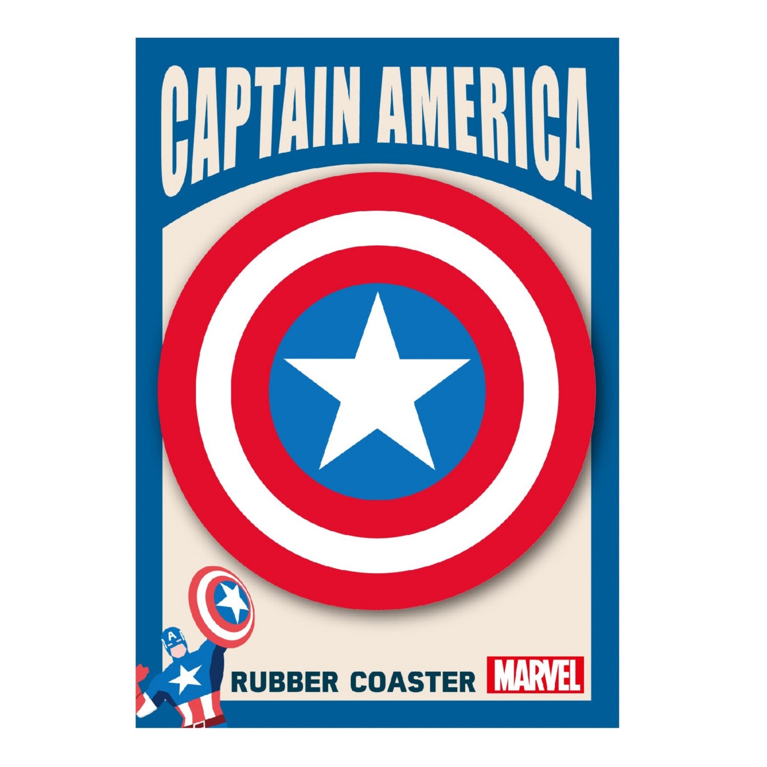 MARVEL POP ICON Rubber Coaster (Captain America)