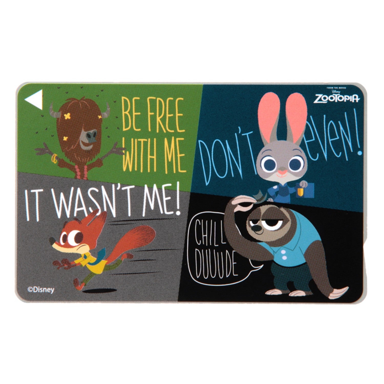 Zootopia IC card sticker/characters