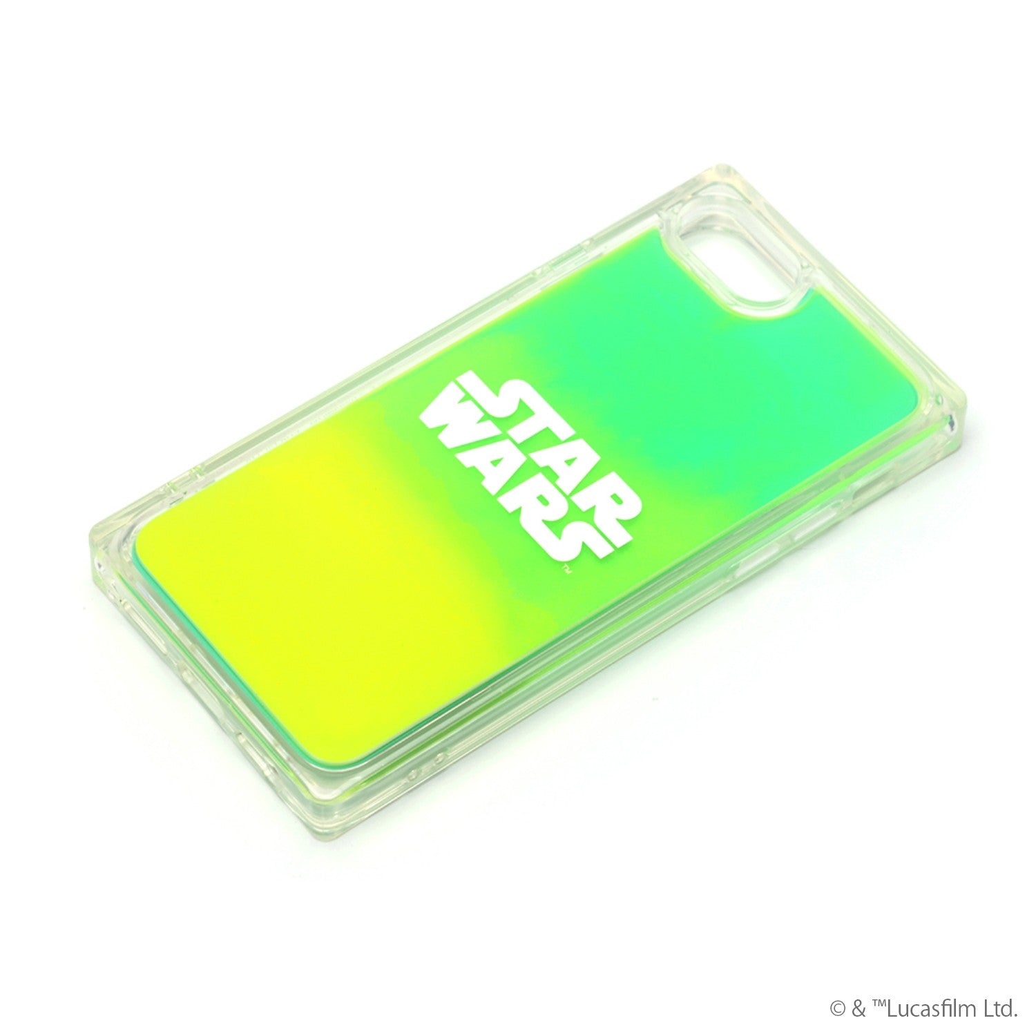 Logo/Green & Yellow Neon Sand Case for iPhone 6/6s/7/8/SE