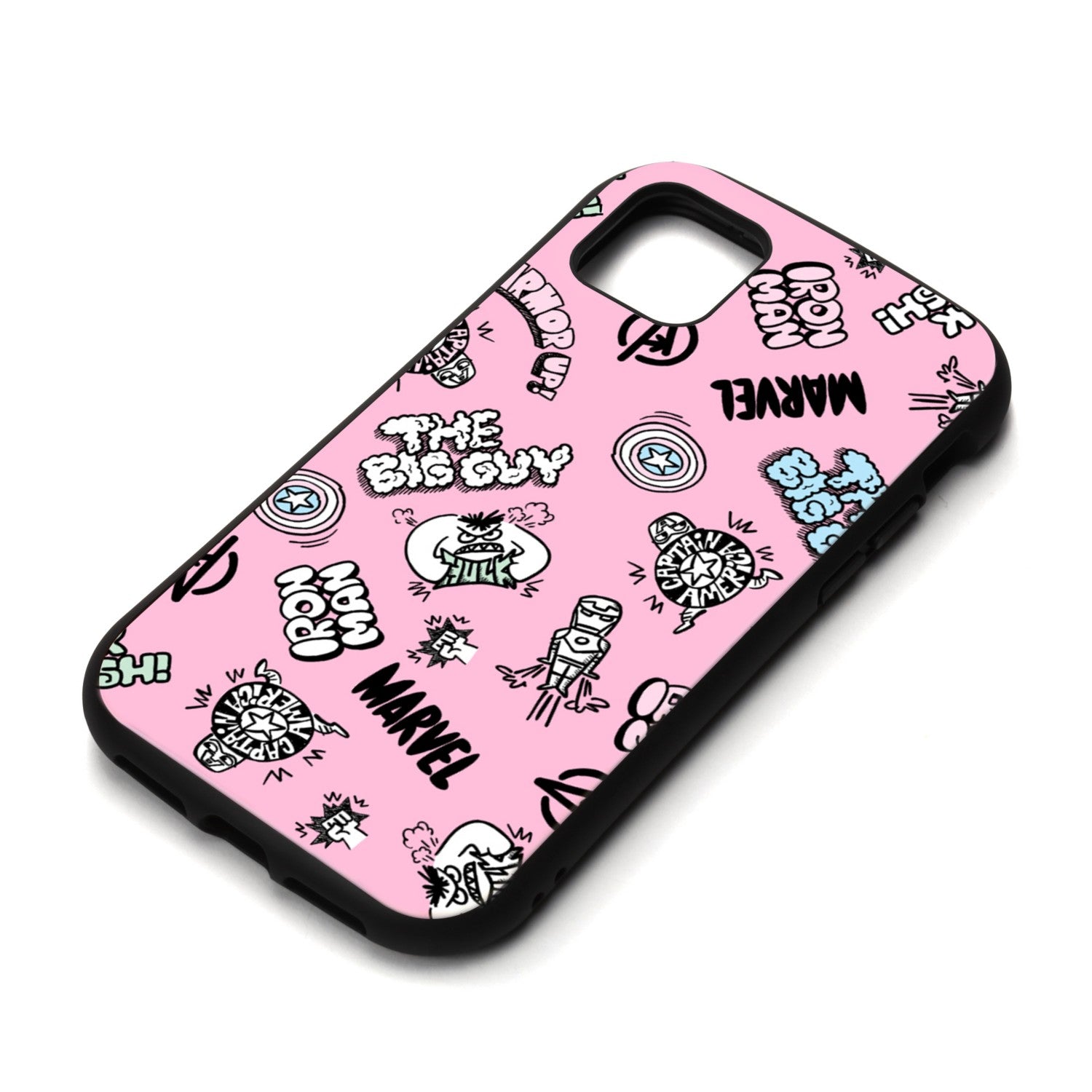 Avengers/Pink iPhone 11 Hybrid Tough Case