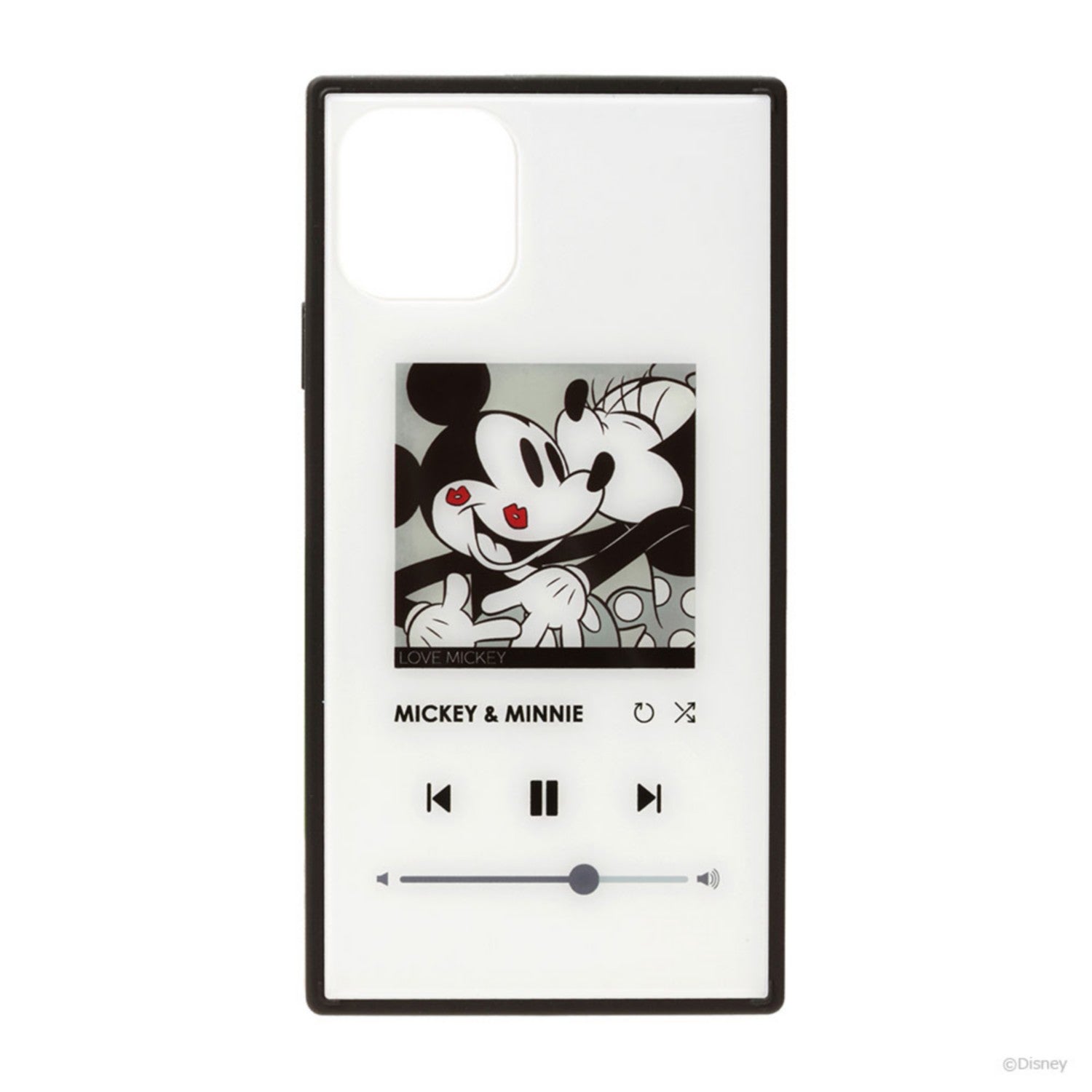 Mickey Mouse/White iPhone 11 Pro Max Glass Hybrid Case