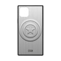 Captain America/Silver iPhone 11 Pro Max Glass Hybrid Case