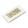 Logo/White Glitter Case for iPhone 6/6s/7/8/SE