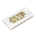 Logo/White Glitter Case for iPhone 6/6s/7/8/SE