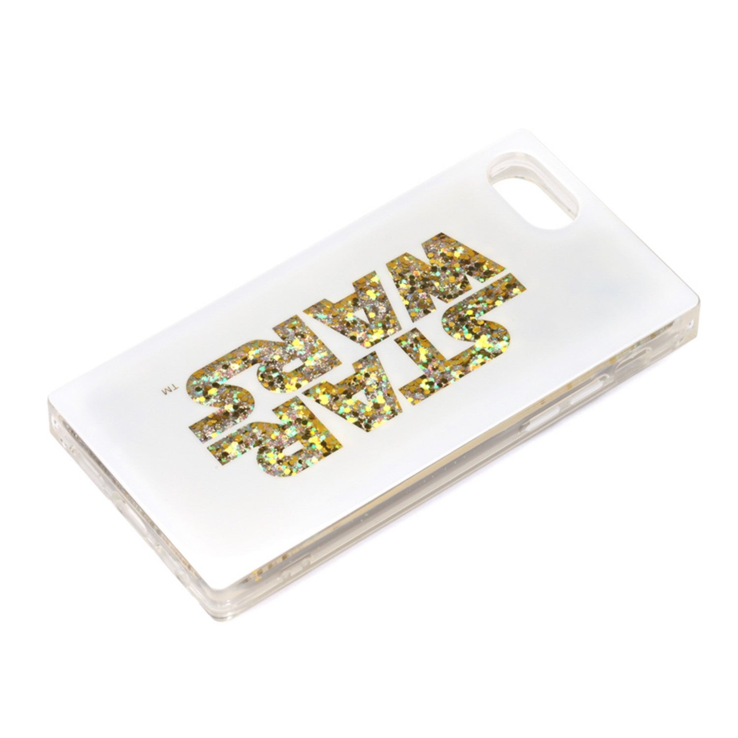 Logo/White Glitter Case for iPhone 6/6s/7/8/SE