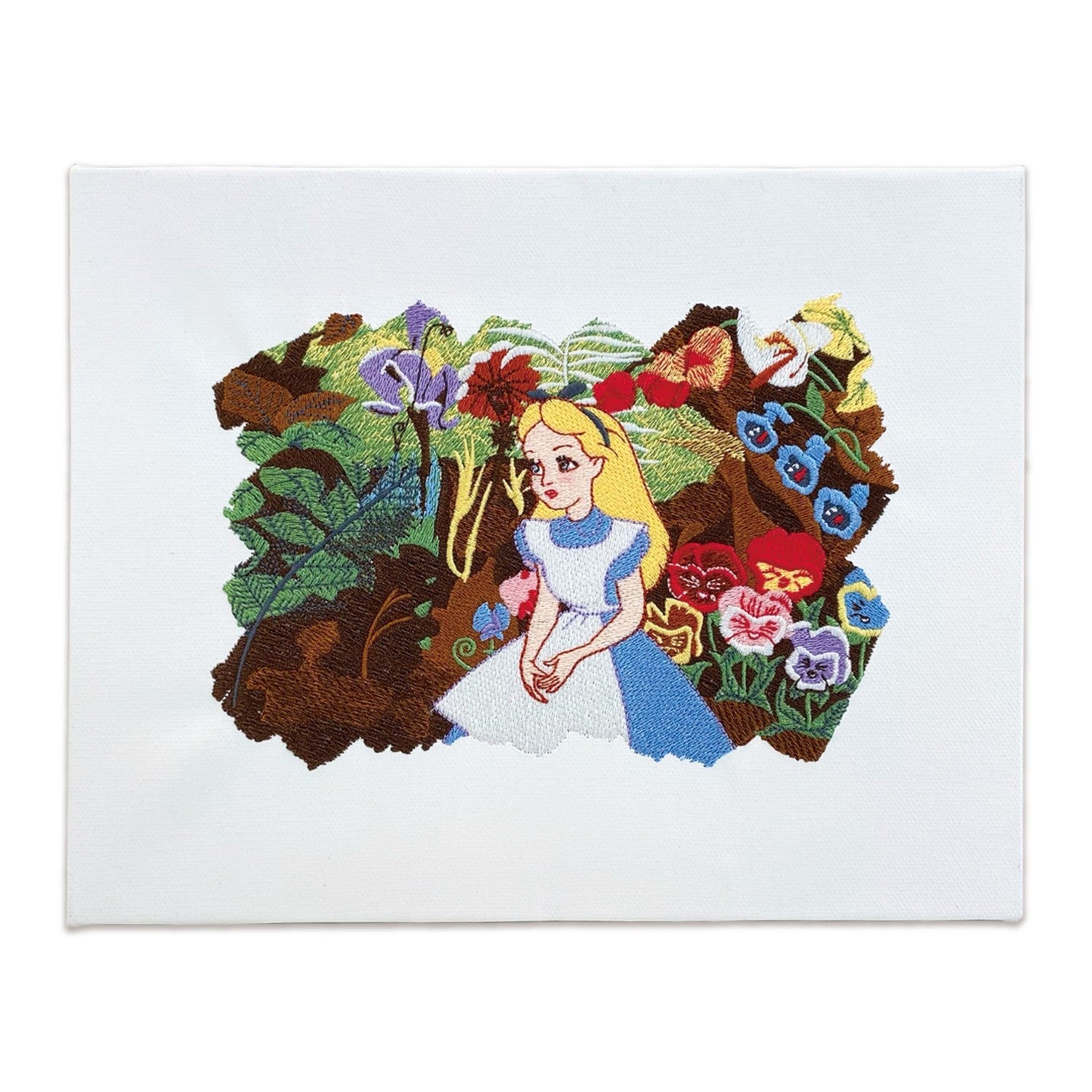 Embroidery canvas art “Alice in Wonderland”