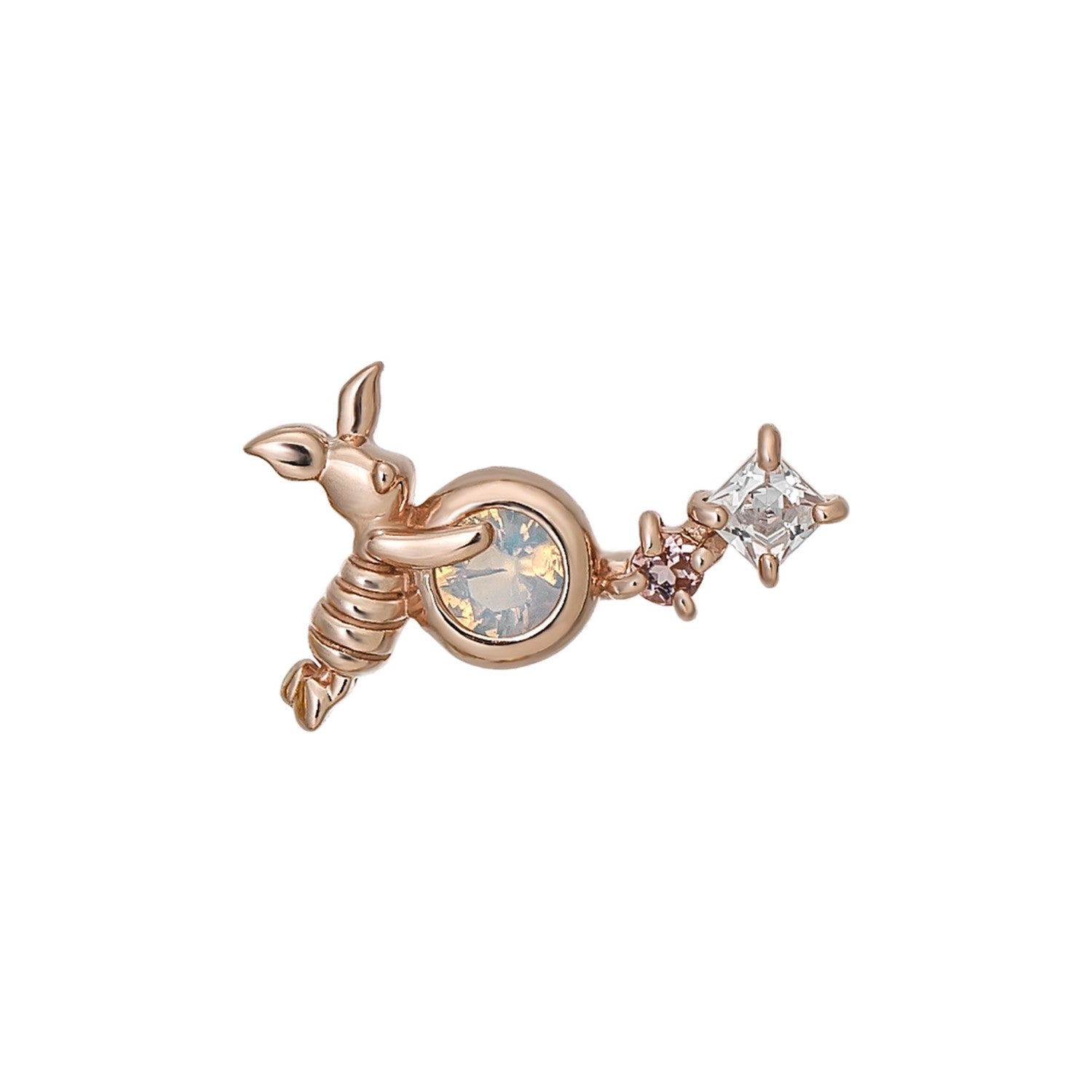 [Solo Pierce] Disney Collection Jewelry [Winnie the Pooh] Earrings (Happy Day)