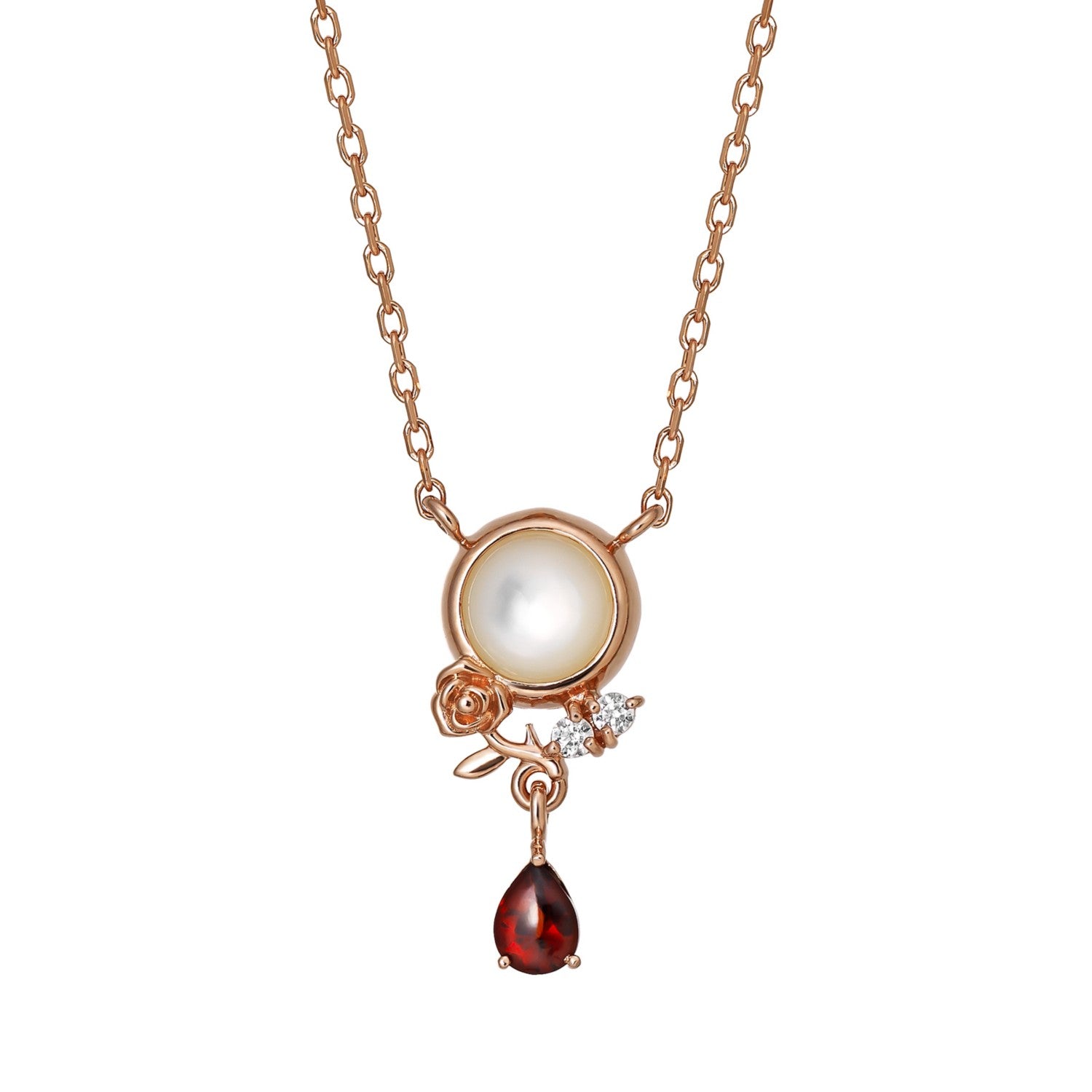 Disney Collection Jewelry [Beauty and the Beast] Necklace (Snowball)