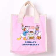 Donald & Daisy Sagara embroidery mini tote bag DDN-TTBM05/PINK