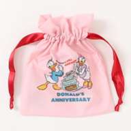 Donald 90th Drawstring Pouch DDN-PCH17/PINK