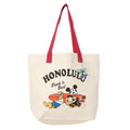 Mickey Hawaiian canvas tote bag DMK-TTB35/RED×IVORY