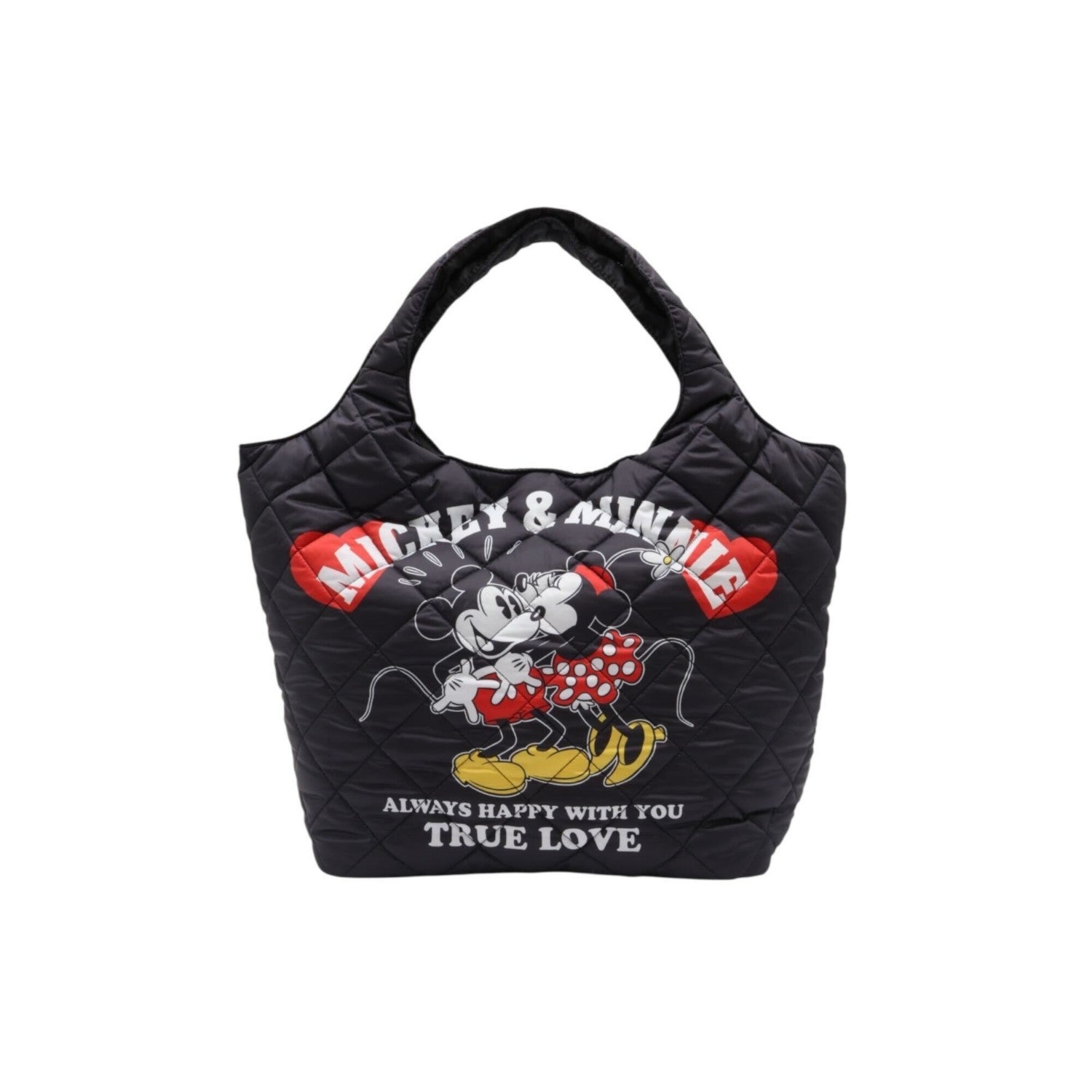 Mickey & Minnie batting quilted tote DMK-QUZ03