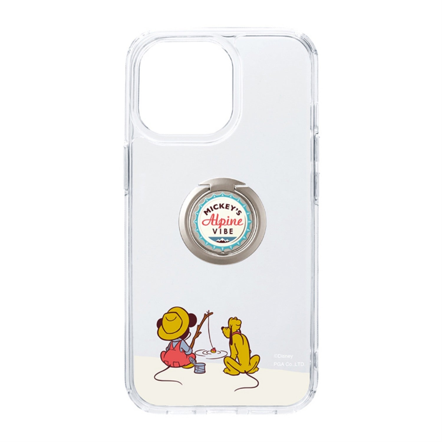 Mickey Mouse Antibacterial Hybrid Case with Ring for iPhone 14 Pro