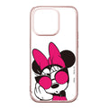 Minnie Mouse Metallic Frame Clear Case for iPhone 14 Pro
