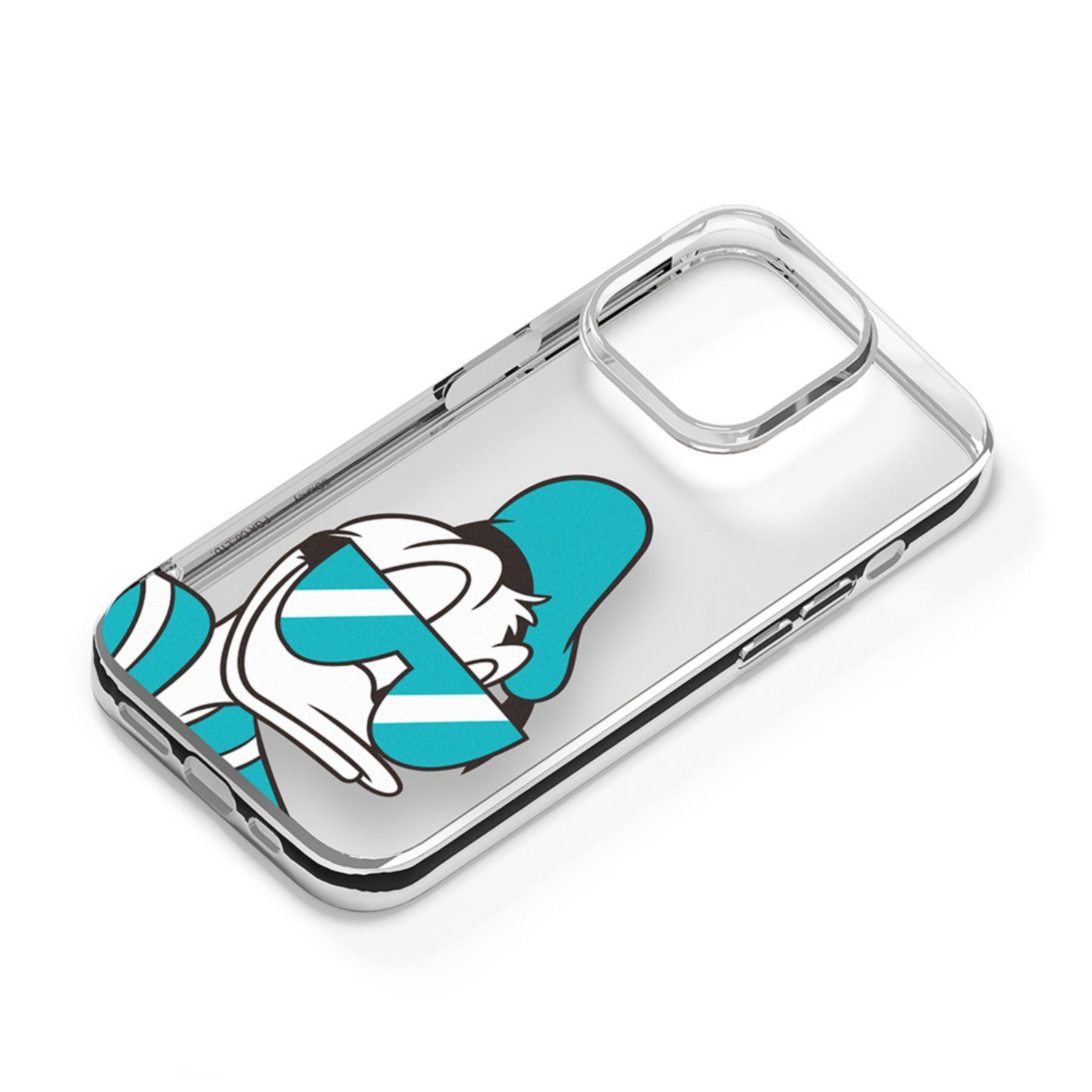 Donald Duck Metallic Frame Clear Case for iPhone 14 Pro