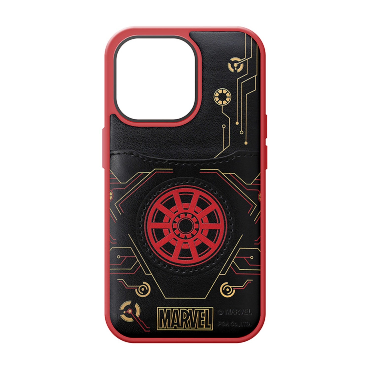 Iron Man/Black Tough Pocket Case for iPhone 14 Pro