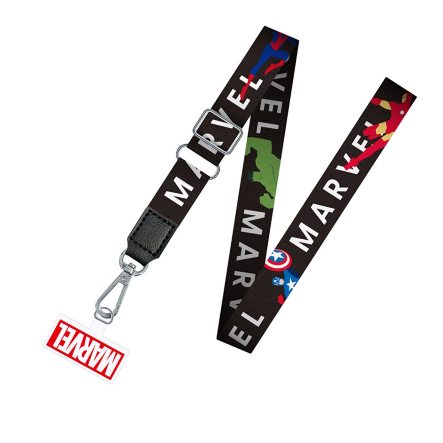 Marvel logo shoulder strap with strap holder